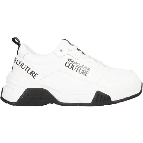 Kontrastierende Low-Top Sneakers - Versace Jeans Couture - Modalova