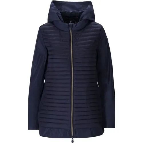 Quilted Hooded Jacket , female, Sizes: L, M - Save The Duck - Modalova