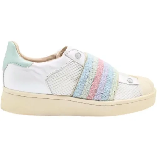 Fantasy Glitter White Sneakers , female, Sizes: 4 UK - MOA - Master OF Arts - Modalova