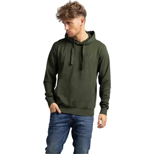 Core Identity Hoodie Herren Dunkelgrün - Emporio Armani - Modalova