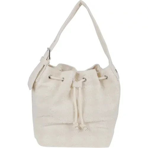 Bucket Bags, female, , Size: ONE SIZE T Monogram Terry Oversized Bucket Bag - TORY BURCH - Modalova