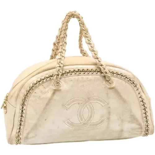 Pre-owned Handbags, female, , Size: ONE SIZE Canvas Shoulder Bag - Chanel Vintage - Modalova