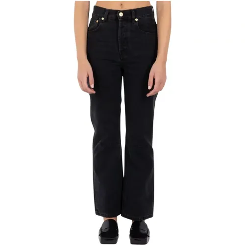 Schwarze Straight Denim Jeans , Damen, Größe: W29 - Jacquemus - Modalova