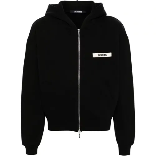 Zip-throughs, male, , Size: 2XL Hooded Sweater - Jacquemus - Modalova