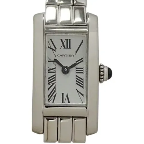 Pre-owned Watches, female, , Size: ONE SIZE Pre-owned White Gold watches - Cartier Vintage - Modalova