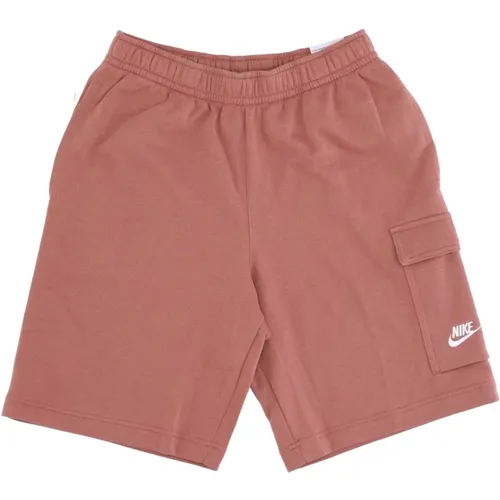 Casual Shorts, male, , Size: L Club Basketball Cargo Short Mineral Clay - Nike - Modalova