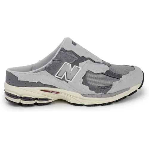 Mules, male, , Size: 5 1/2 US Grey Sneakers with Rubber Sole - New Balance - Modalova