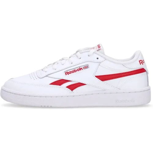 Sneakers, male, , Size: 9 1/2 US Club C Revenge Mens Low Shoe Cloud /vector Red/cloud - Reebok - Modalova