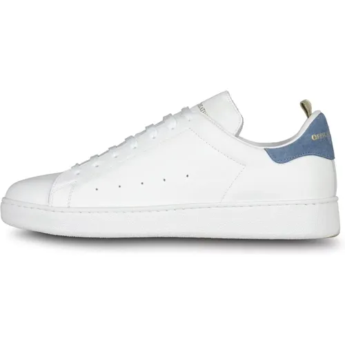 Handcrafted Leather Sneaker with Suede Patch , male, Sizes: 7 UK, 9 UK, 11 UK, 8 UK, 10 UK - Officine Creative - Modalova