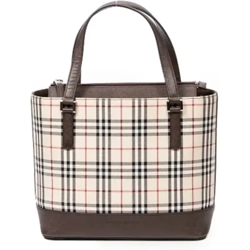 Pre-owned Tote Bags, female, , Size: ONE SIZE Pre-owned Canvas handbags - Burberry Vintage - Modalova