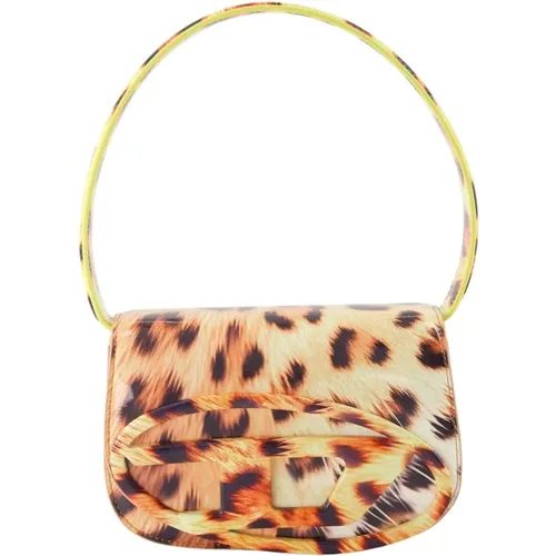 Leopardenmuster Schultertasche - Diesel - Modalova