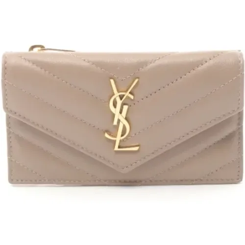 Pre-owned Leather wallets , female, Sizes: ONE SIZE - Yves Saint Laurent Vintage - Modalova