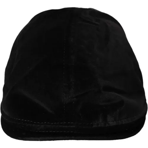 Caps, male, , Size: 58 CM Cotton Newsboy Cap - Dolce & Gabbana - Modalova