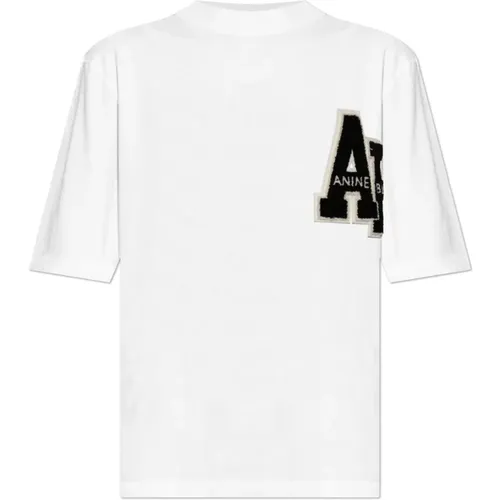 T-Shirt mit Logo , Damen, Größe: XS - Anine Bing - Modalova