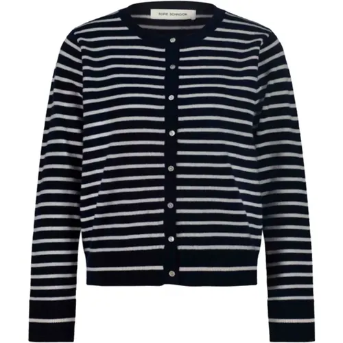 Soft Cardigan with Stripes , female, Sizes: XS, S, XL, L, M - Sofie Schnoor - Modalova