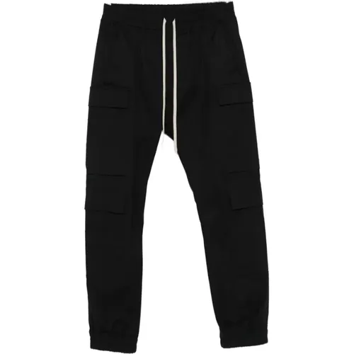 Sweatpants, male, , Size: M Slim Cargo Sweatpants - Rick Owens - Modalova