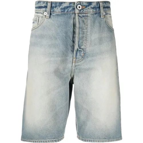 Blaue Casual Baumwollshorts , Herren, Größe: W30 - Kenzo - Modalova