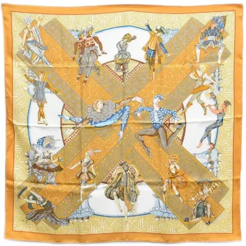 Pre-owned Scarves, female, , Size: ONE SIZE Pre-owned Silk scarves - Hermès Vintage - Modalova