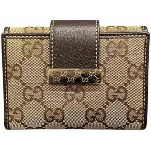 Pre-owned Canvas wallets , female, Sizes: ONE SIZE - Gucci Vintage - Modalova