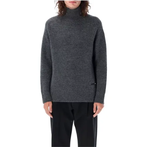 Men`s Clothing Turtleneck Grey Aw23 , male, Sizes: XL - Oamc - Modalova