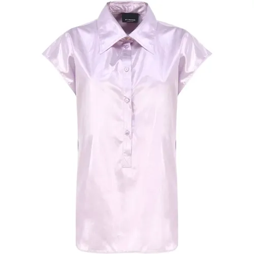 Cotton Elastan Shirts , female, Sizes: M - pinko - Modalova