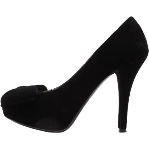 Pre-owned Pumps, female, , Size: 7 US Pre-owned Velvet heels - Dolce & Gabbana Pre-owned - Modalova