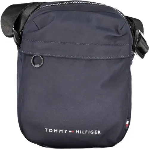 Blaue Schultertasche mit Verstellbarem Riemen - Tommy Hilfiger - Modalova