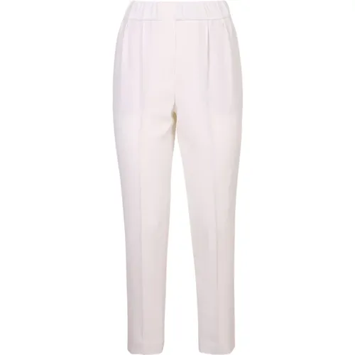 Cropped trousers , female, Sizes: S, M, L - BRUNELLO CUCINELLI - Modalova