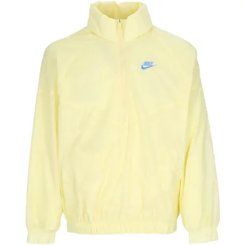 Light Jackets, male, , Size: XL Windrunner Anorak Jacket Lemon Chiffon - Nike - Modalova