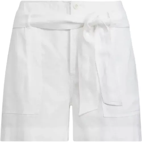 Linen Shorts with Belt , female, Sizes: 2XS, S, M, XS - Ralph Lauren - Modalova