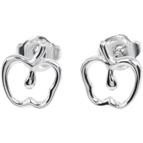 Pre-owned Jewellery, female, , Size: ONE SIZE Pre-owned Silver earrings - Tiffany & Co. Pre-owned - Modalova