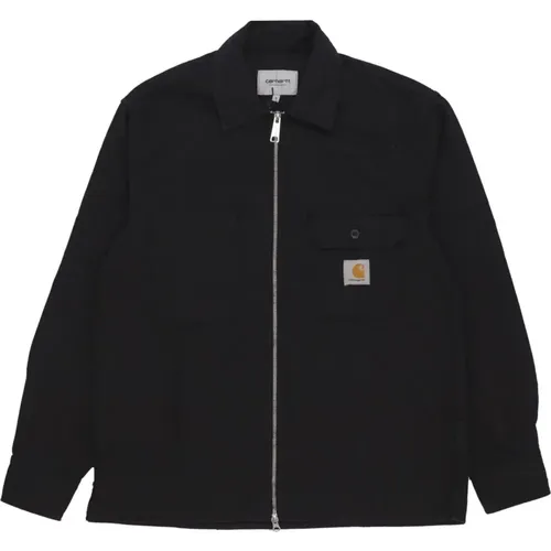 Light Jackets, male, , Size: S Cotton Shirt Jacket with Adjustable Hem and Cuffs - Carhartt WIP - Modalova