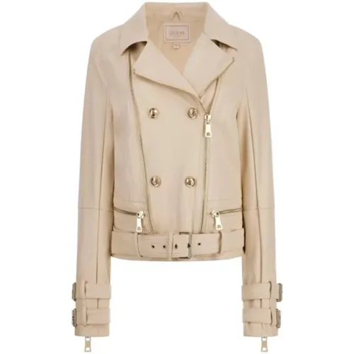 Faux Leather Jacket , female, Sizes: XS - Guess - Modalova