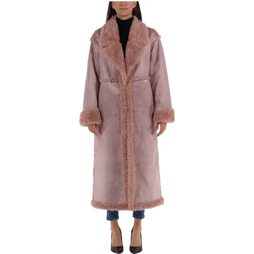 Eco Shearling Coat , female, Sizes: M - Fracomina - Modalova