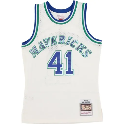 Sportswear, male, , Size: L Basketball Tank Top Dirk Nowitzki 1998 - Mitchell & Ness - Modalova