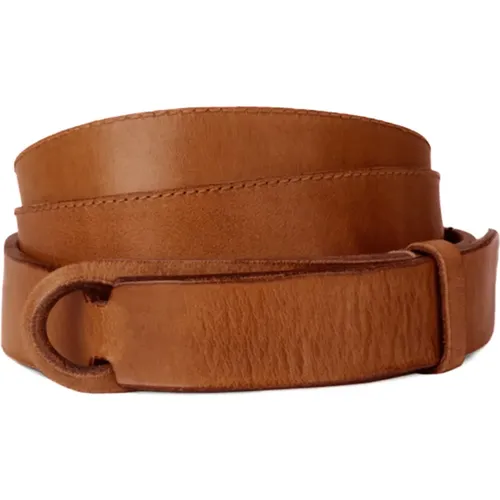 Belts, unisex, , Size: ONE SIZE Leather Belt No Buckle - Orciani - Modalova