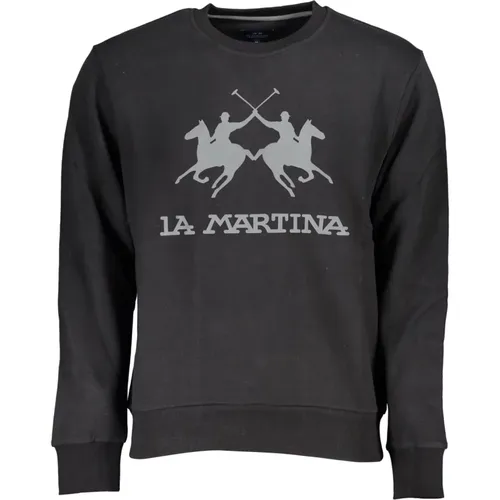 Sweatshirts, male, , Size: L Long Sleeve Sweatshirt Embroidered Logo - LA MARTINA - Modalova