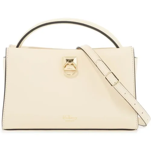 Goldene Keystone Lock Mini Iris Handtasche - Mulberry - Modalova