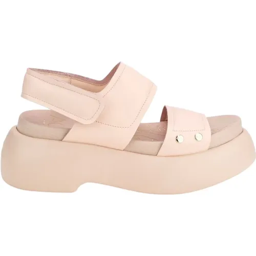 Puffy Flache Sandalen , Damen, Größe: 40 EU - AGL - Modalova