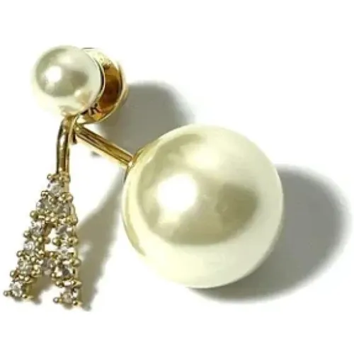 Pre-owned Jewellery, female, , Size: ONE SIZE Pre-owned Pearl earrings - Dior Vintage - Modalova