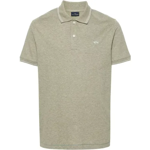 Cotton polo shirt with logo , male, Sizes: 2XL, 3XL, M, L, XL - PAUL & SHARK - Modalova