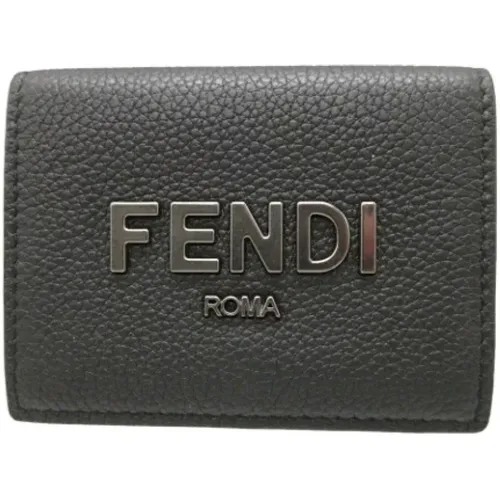 Pre-owned Wallets, unisex, , Size: ONE SIZE Pre-owned Leather wallets - Fendi Vintage - Modalova