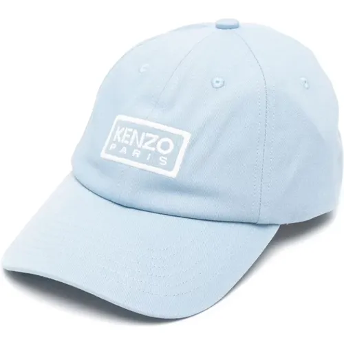 Caps, male, , Size: ONE SIZE Slide-Buckle Curved Peak Cap - Kenzo - Modalova