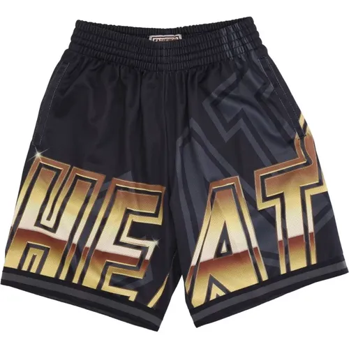 Sportswear, male, , Size: XL Miami Heat Basketball Shorts - Mitchell & Ness - Modalova