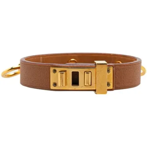 Pre-owned Jewellery, female, , Size: ONE SIZE Pre-owned Leather bracelets - Hermès Vintage - Modalova