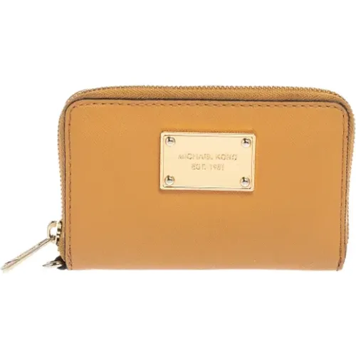 Pre-owned Wallets, male, , Size: ONE SIZE Pre-owned Leather wallets - Michael Kors Pre-owned - Modalova