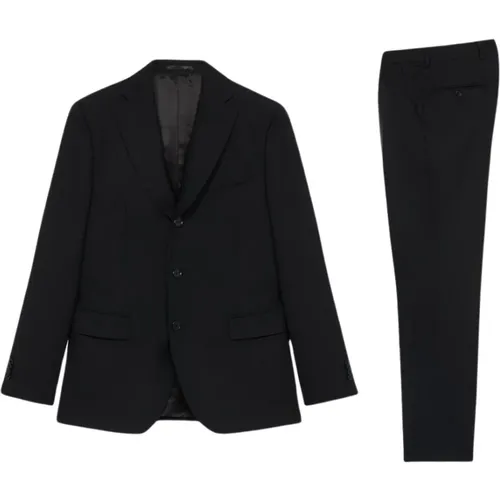 Schwarzer Anzug aus Jungfrau-Wolle,Grauer Anzug aus reiner Schurwolle,Marineblauer Anzug aus reiner Wolle - Brooks Brothers - Modalova