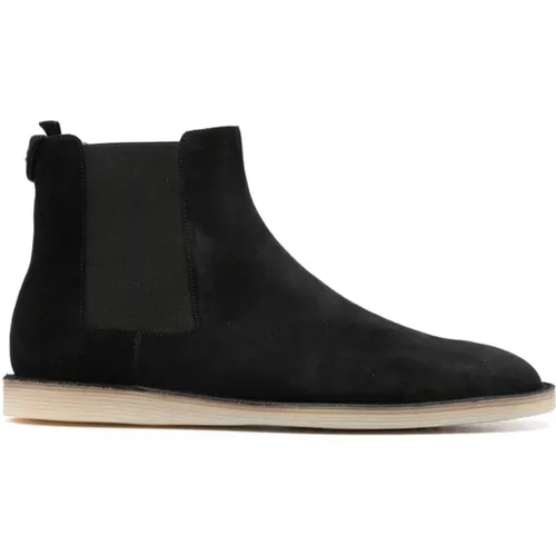 Chelsea Boots, male, , Size: 9 US Suede Chelsea Boots - Dolce & Gabbana - Modalova