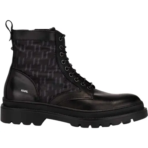 Lace-up Boots, male, , Size: 11 US Lace-up Boots - Karl Lagerfeld - Modalova