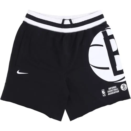 NBA Fleece Shorts Brooklyn Nets , male, Sizes: XL, L - Nike - Modalova